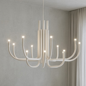 Ondaluce so nouveau bianco lampadario led moderno