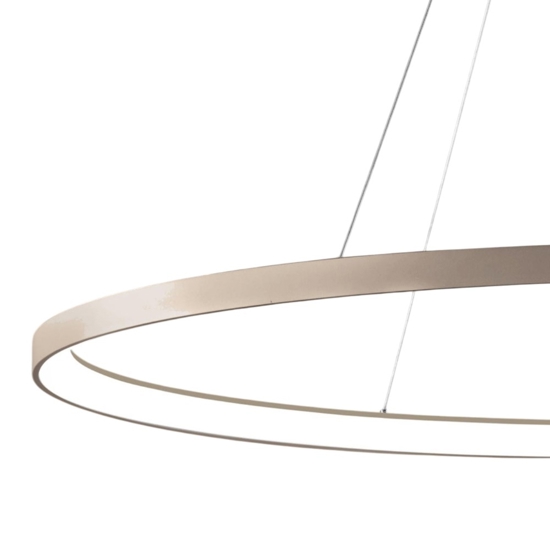 Lampadario ovale sabbia moderno vivida lifering-o led 80w 3000k 4000k