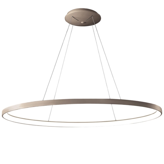 Lampadario ovale sabbia moderno vivida lifering-o led 80w 3000k 4000k