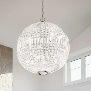 Visualizza i dettagli per Luxor sp8 ideal lux lampadario di cristallo sfera contemporaneo elegante Luxor sp8 ideal lux lampadario di cristallo sfera contemporaneo elegante