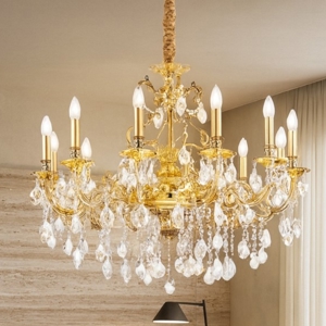 Visualizza i dettagli per Ideal lux lampadario gioconda sp12 oro 12 luci goccia Ideal lux lampadario gioconda sp12 oro 12 luci goccia