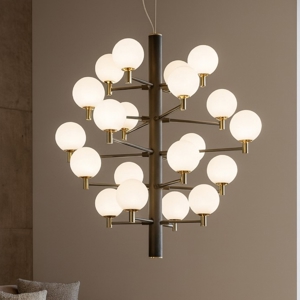 Visualizza i dettagli per Lampadario per salotto copernico ideal lux sp20 nero Lampadario per salotto copernico ideal lux sp20 nero