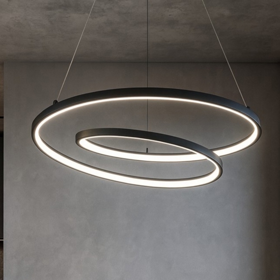Oz ideal lux bianco sp d60 dali push lampadario led dimmerabile 48w 3000k