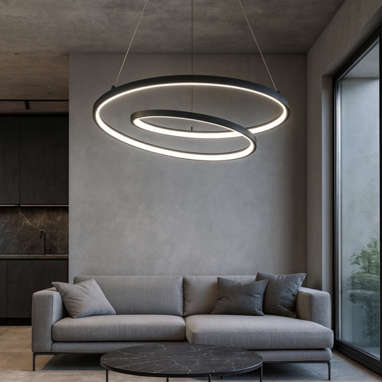 Oz ideal lux bianco sp d60 dali push lampadario led dimmerabile 48w 3000k