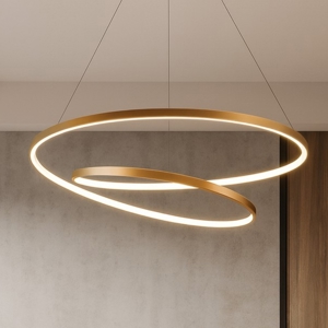 Visualizza i dettagli per Oz ideal lux oro lampadario moderno led dimmerabile 47w 3000k Oz ideal lux oro lampadario moderno led dimmerabile 47w 3000k