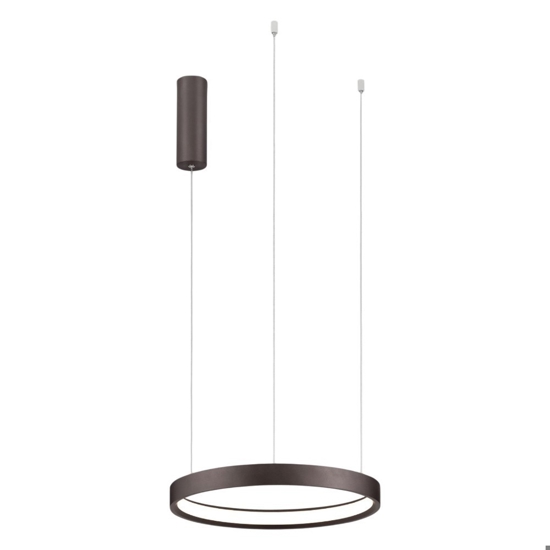 Lampadario moderno cerchio 40cm marrone led