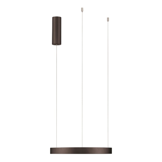 Lampadario moderno cerchio 40cm marrone led