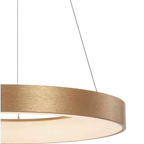 Lampadario moderno cerchio oro 60cm led 3000k dimmerabile
