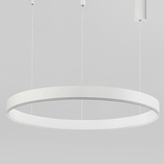 Lampadario anello bianco 100cm led 60w 2700k a 6000k dimmerabile