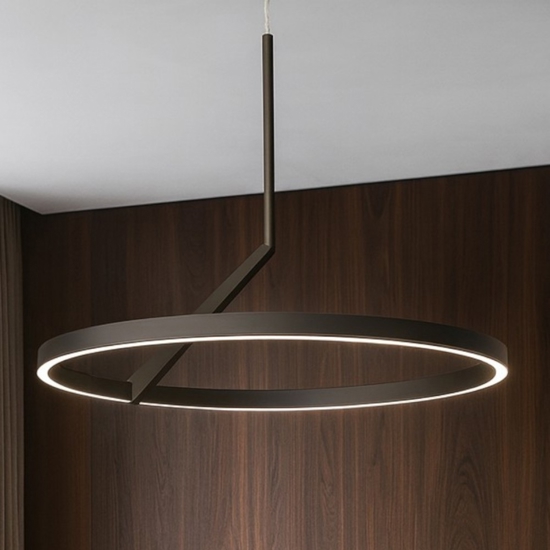 Vivida meridiana lampadario moderno led 44w 3000k 4000k bronzo