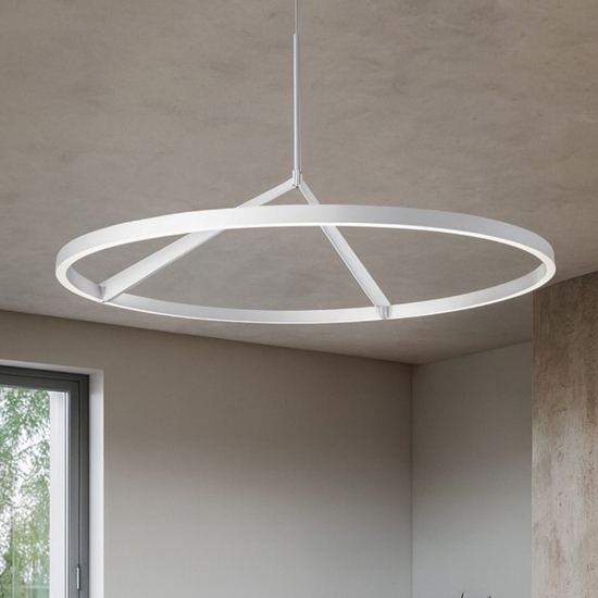 Lampadario moderno bianco led 51w 3000k 4000k vivida meridiana Lampadario moderno bianco led 51w 3000k 4000k vivida meridiana