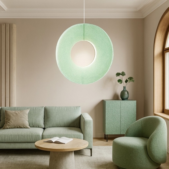 So candy ondaluce lampadario vetro verde led design