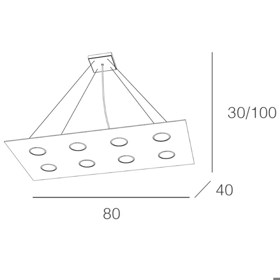 Lampadario moderno per soggiorno top light area