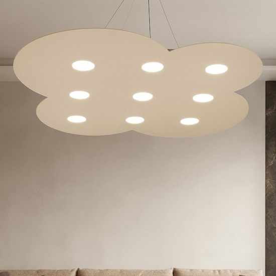 Lampadario moderno sabbia cloud top light