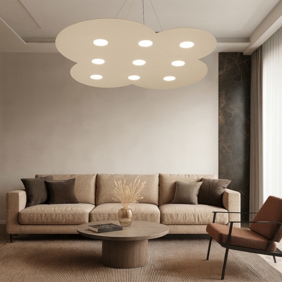 Lampadario moderno sabbia cloud top light
