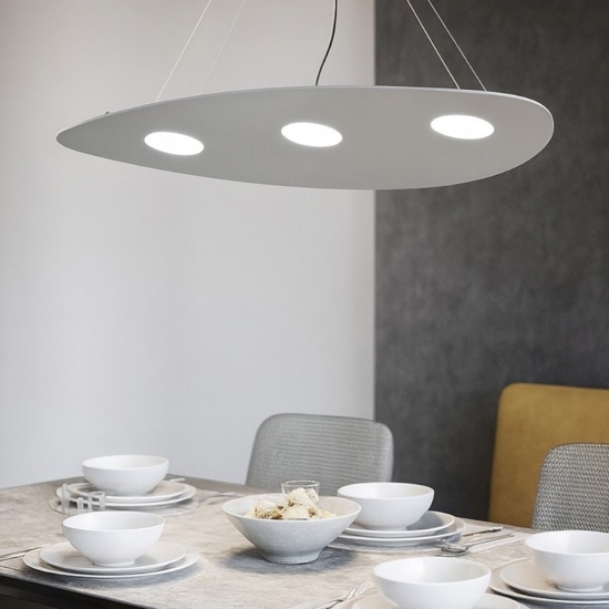 Toplight shape lampadario moderno grigio 