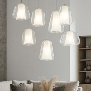 Lampadario moderno double skin oro top light