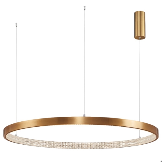 Lampadario moderno cerchio 110cm led oro per salone