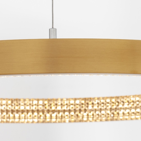Lampadario moderno cerchio 110cm led oro per salone