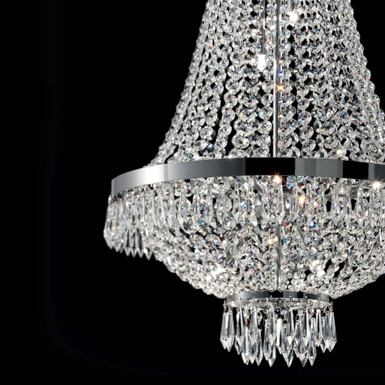 Caesar sp9 lampadario di cristallo ideal lux