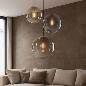 Visualizza i dettagli per Lampadario toplight per soggiorno moderno sfere bocce vetro multicolor Lampadario toplight per soggiorno moderno sfere bocce vetro multicolor