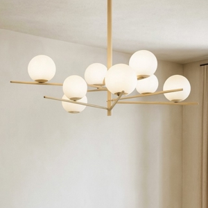 Visualizza i dettagli per Lampadario moderno tortora per soggiorno top light boomerang Lampadario moderno tortora per soggiorno top light boomerang