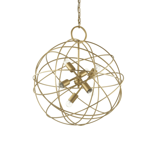 Ideal lux konse oro sp6 lampadario design particolare per soggiorno
