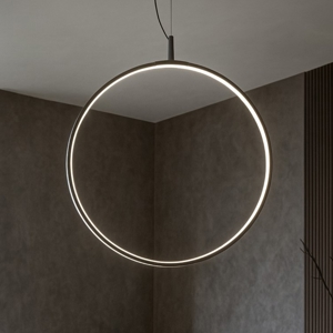 Circus ideal lux lampadario design nero led 33w 3000k