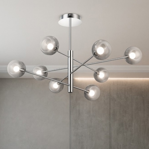 Visualizza i dettagli per Equinoxe sp8 ideal lux lampadario moderno 8 sfere vetro fume sfumato Equinoxe sp8 ideal lux lampadario moderno 8 sfere vetro fume sfumato