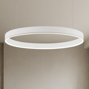 Lampadario cerchio 100cm bianco led 3000k dimmerabile