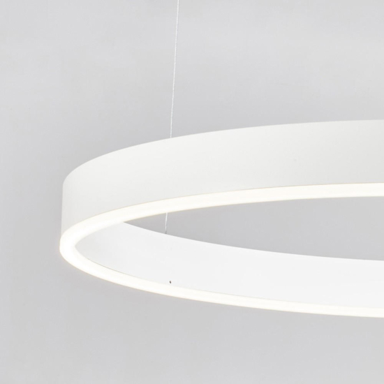 Lampadario cerchio 100cm bianco led 3000k dimmerabile
