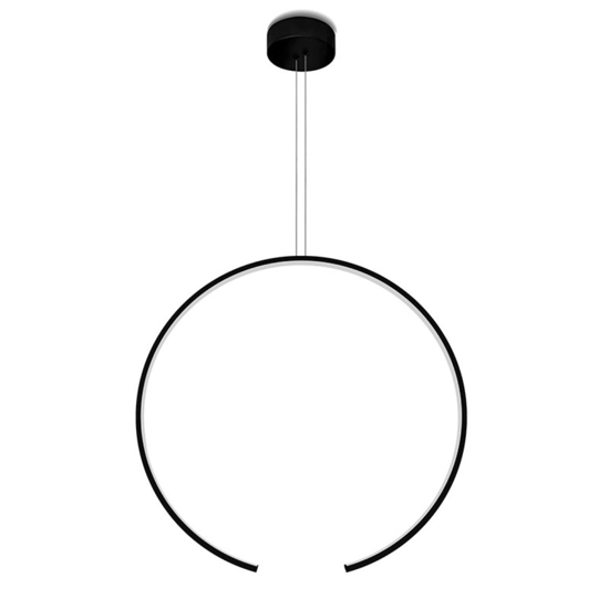 Lampadarioled 30w particolare moderno nero olympic vivida international