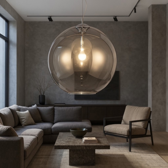 Nemo sp1 d50 ideal lux lampadario design moderno sfera di vetro
