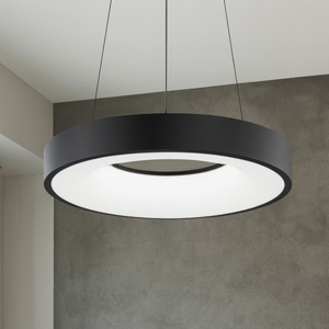 Lampadario cerchio 38cm nero dimmerabile 3000k led