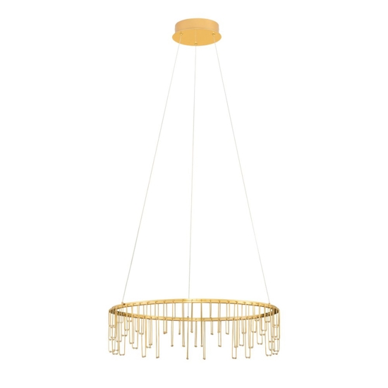 Lampadario led oro ramato stelle cadenti