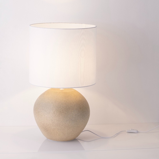 Lampada da tavolo in gesso design minimal