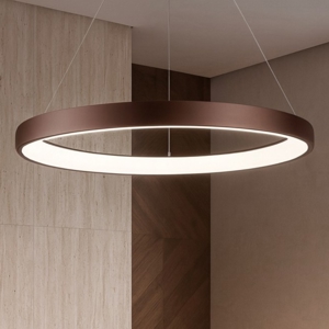 Visualizza i dettagli per Lampadario cerchio led marrone 50w 3000k per soggiorno Lampadario cerchio led marrone 50w 3000k per soggiorno