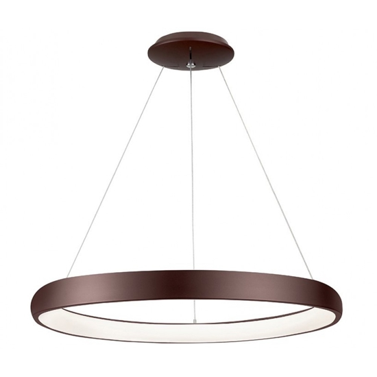 Lampadario cerchio led marrone 50w 3000k  per soggiorno