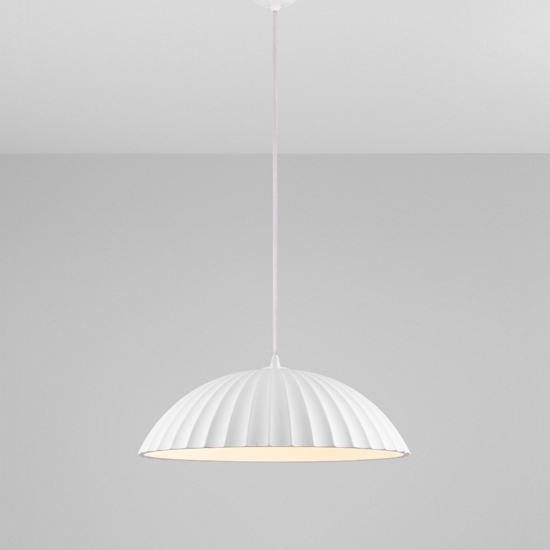 Lampadario da cucina bianco design moderno in cemento