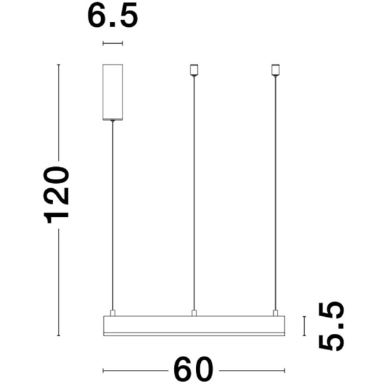 Lampadario cerchio 60cm bianco led 40w 2700k a 6000k dimmerabile