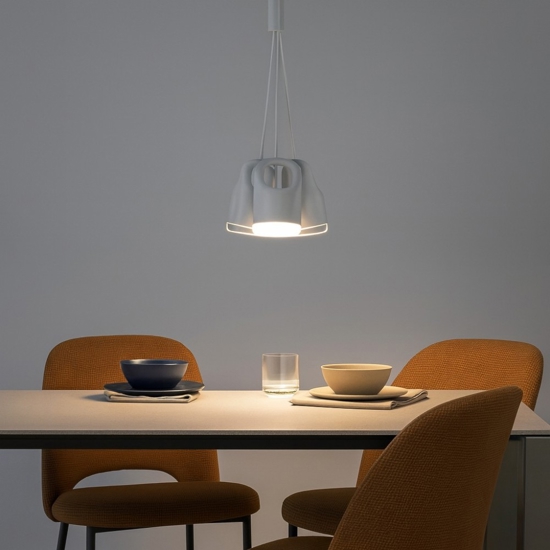 Lampadario vivida bag bianco a grappolo per soggiorno moderno led 3000k