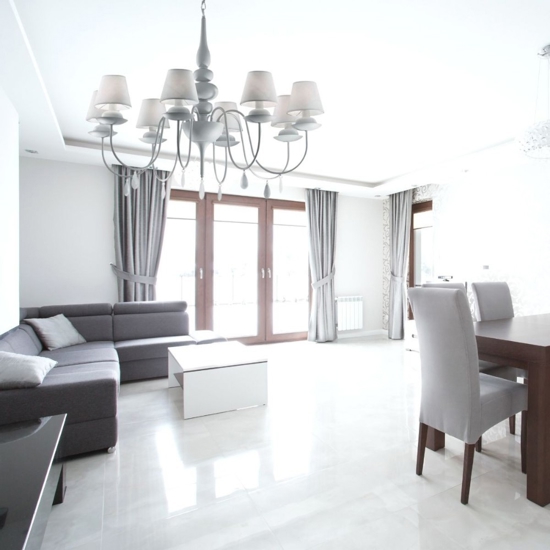 Blanche sp8 lampadario bianco 8 luci goccia ideal lux
