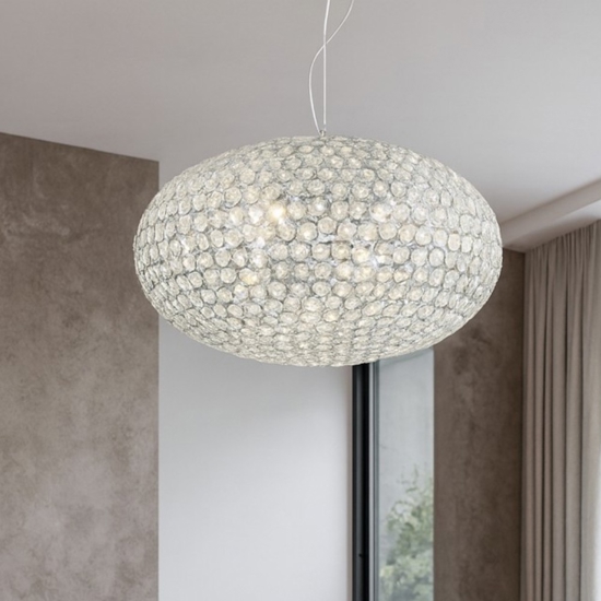 Ideal lux orion lampadario con cristalli contemporaneo