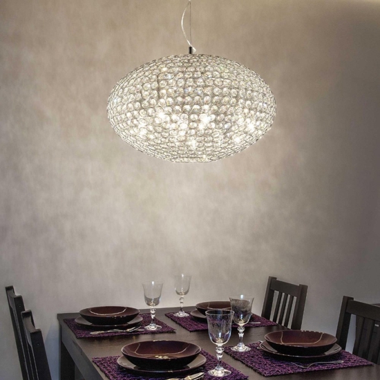 Ideal lux orion lampadario con cristalli contemporaneo