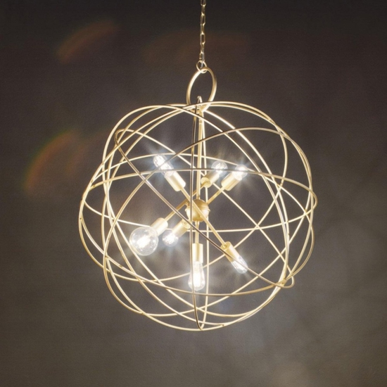 Konse ideal lux lampadario particolare sp7 oro per salotto design moderno