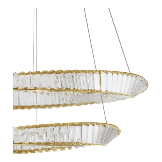 Lampadario elegante moderno di cristallo per salone