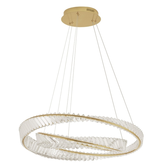 Lampadario elegante moderno di cristallo per salone