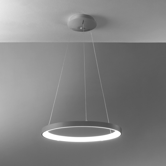 Lampadario moderno vivida lifering titanio led 60w 3000k 4000k