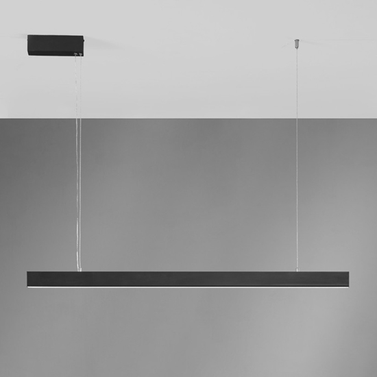 Vivida segmento nero lampadario per soggiorno moderna nero led 36w cct