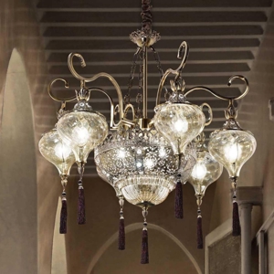 Visualizza i dettagli per Harem sp9 ideal lux lampadario stile arabo 9 luci crtistallo ambra Harem sp9 ideal lux lampadario stile arabo 9 luci crtistallo ambra